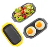 Microwave Egg Cooker & Microwave Grill Pan 3 Pcs with Lid for Grilling, Browning, and Crisping Vegetables, Sandwich, & Meat, Microwave Nonstick Cookware for Quick, Healthy Meals