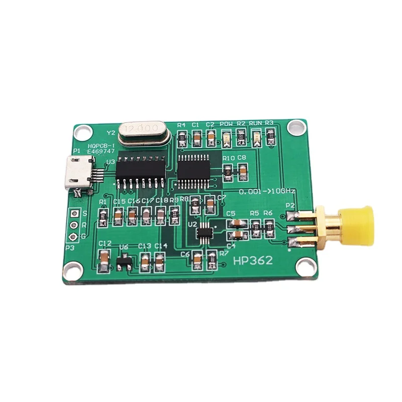 Logarithmic Amplifier Digital RF Wattmeter Measurement 1MHz to 10GHz USB RF Power Meter Adjustable Attenuation Value
