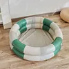 Inflatable Swimming Pool Baby  Outdoor Paddling Pool (Beige 90cm diameter)