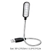 USB LED Desktop Light Portable Study Book Table Lamp Night Light Warm White