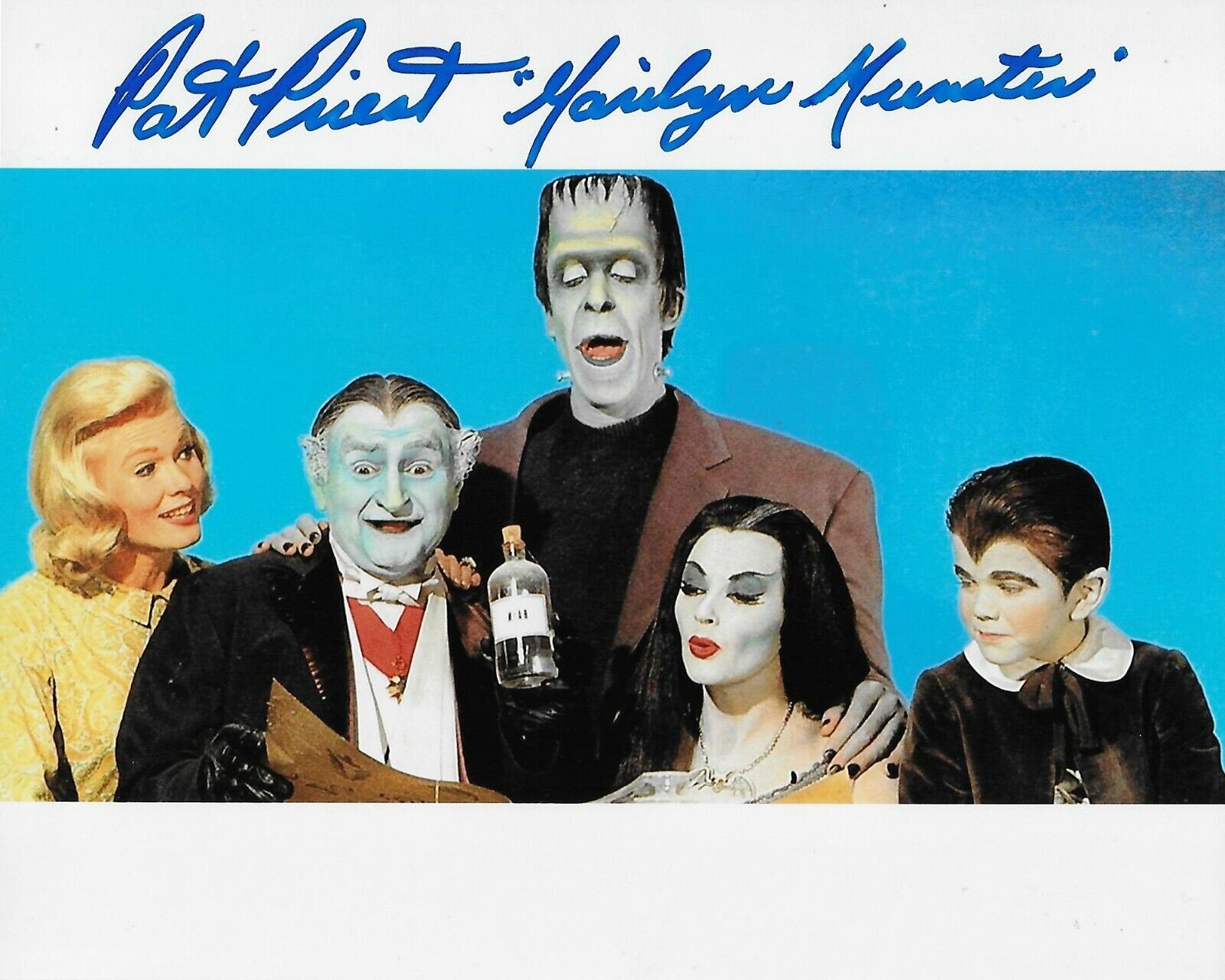 Pat Priest The Munsters Original Autographed 8X10 Photo Poster painting #19