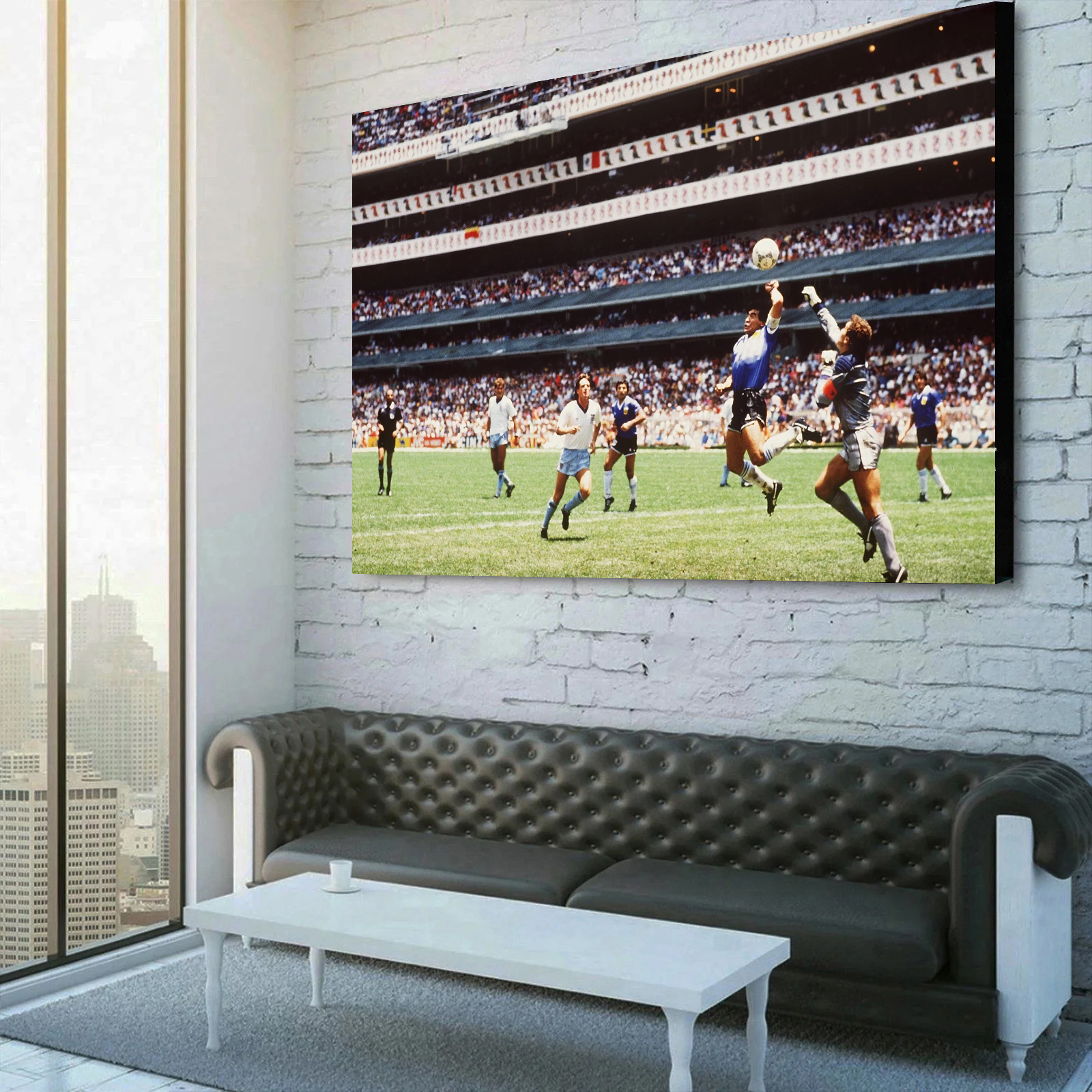 Diego Maradona's Hand Of God Canvas Wall Art 