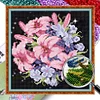 Lily Cluster - 9CT Full Beaded Cross Stitch Kit(28x28cm)