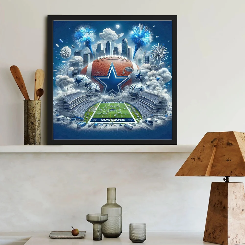 Diamond Painting - Full Round Drill - Dallas Cowboys(Canvas|40*40cm)