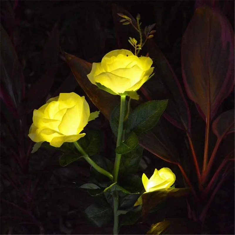 Artificial Rose Solar Outdoor Garden Light