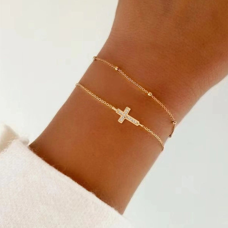 Copper Cross Bracelets