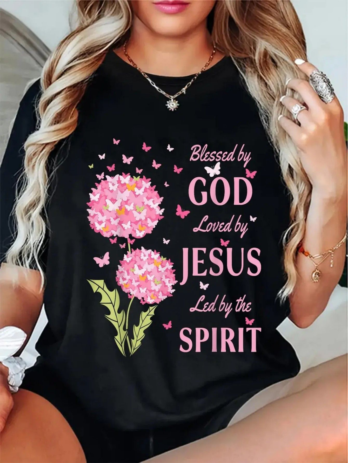 Comfortable Breathable Women's Round Neck Pure T-Shirt | Fashionable Letter Cartoon Print, Simple Design, Versatile Essential, Suitable For Daily Leisure, Showing Natural And Elegant Style, Local Delivery | IFYHOME