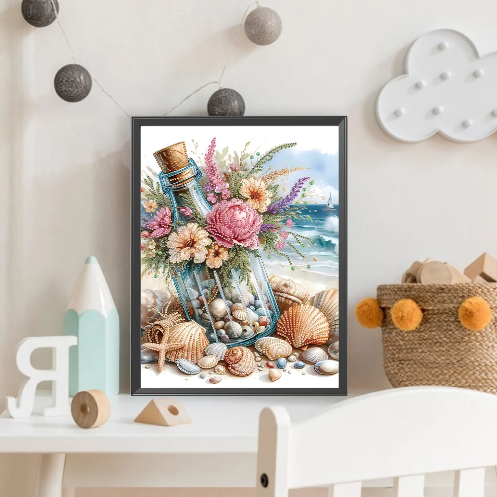 Diamond Painting - Partial Special Shaped Drill - Seashell(Canvas|30*40cm)