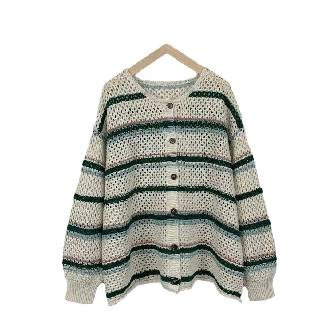 Chicfifth Sweater Women Winter Long Sleeve High Quality Autumn Vintage Top Knitted Cardigan