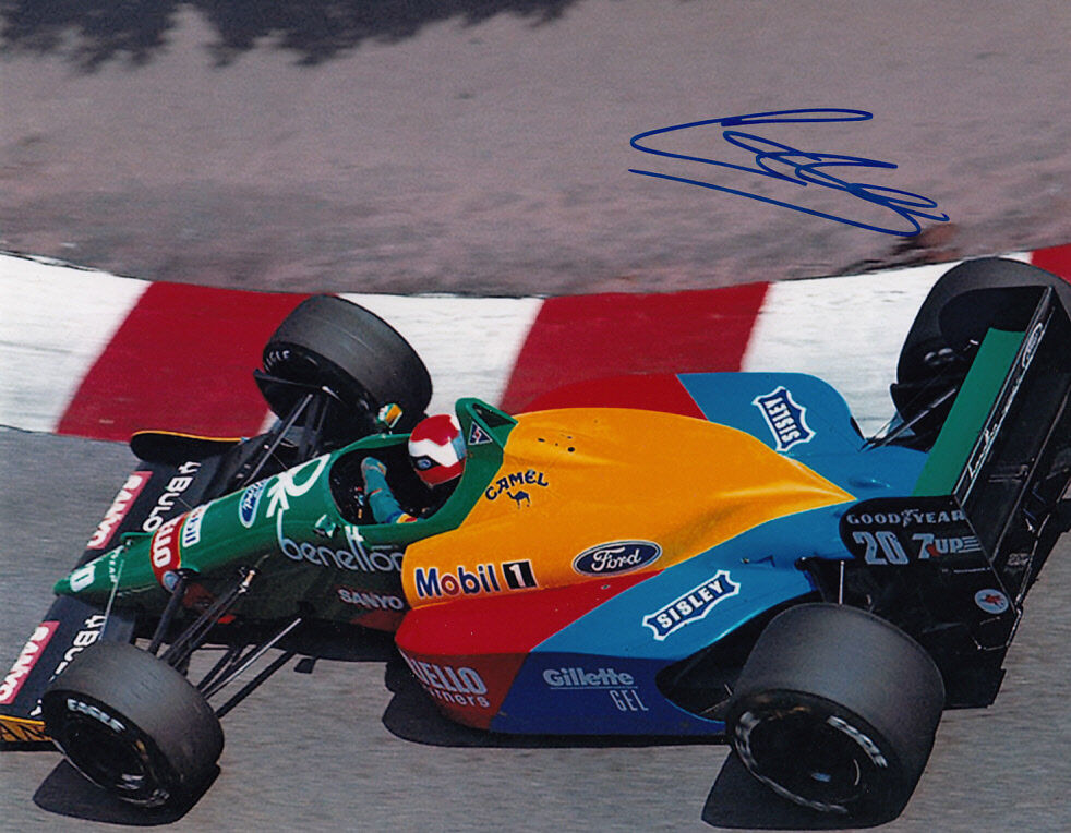 Johnny Herbert Hand Signed Benetton Photo Poster painting 10x8.