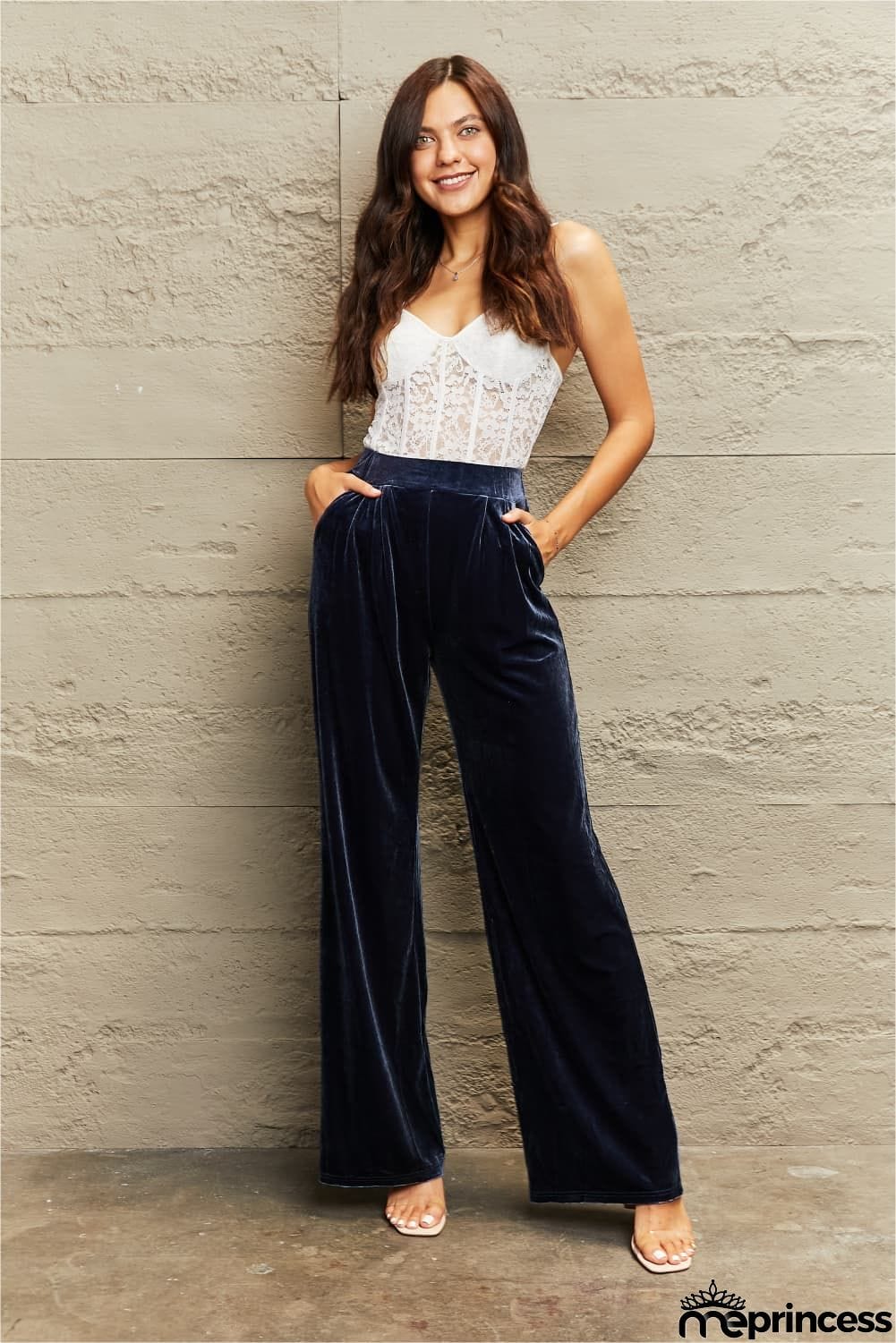 Wide Leg Pants with Pockets