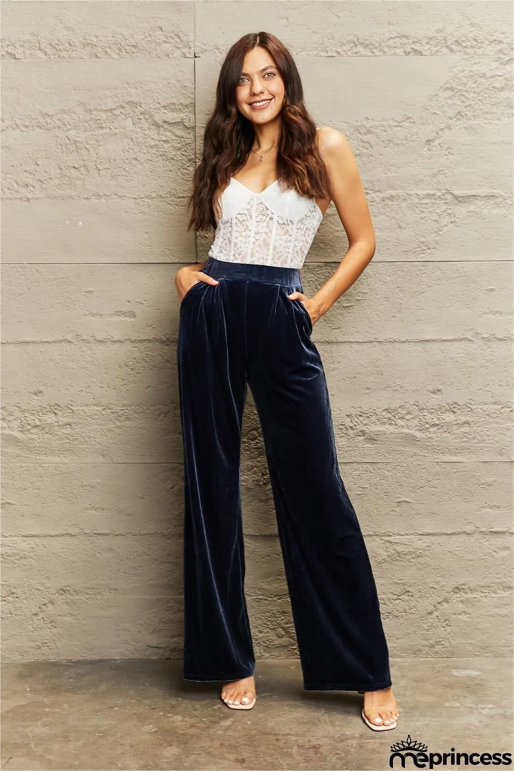Wide Leg Pants with Pockets