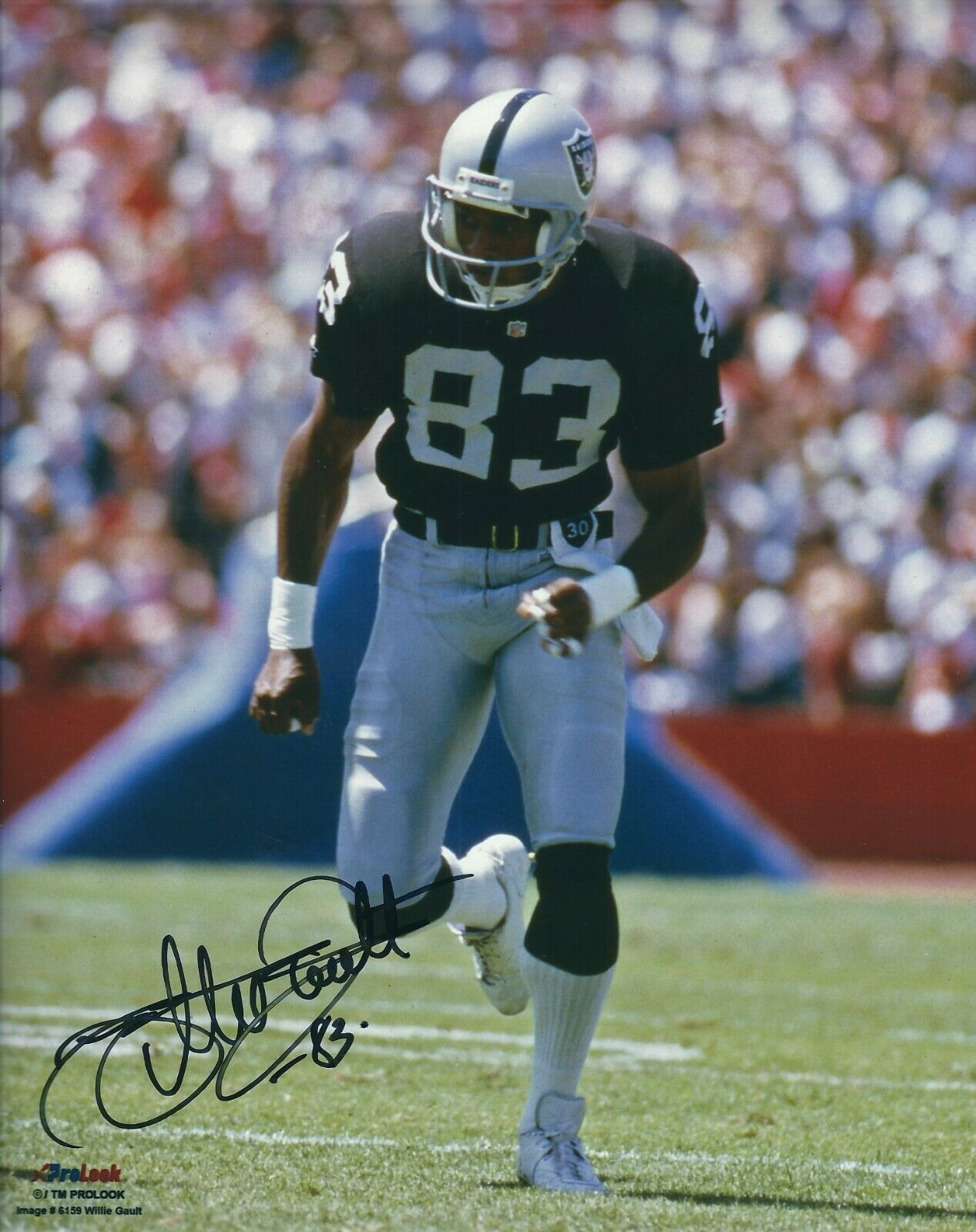 Signed 8x10 WILLIE GAULT Oakland Raiders Autographed Photo Poster painting - w/COA