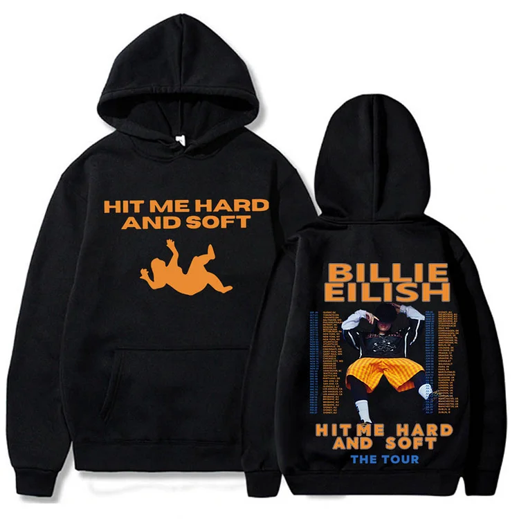 Hit Me Hard and Soft The World Tour Hoodie Hip Hop Pullover Tops Sweatshirt at Hiphopee