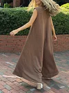 Casual Solid Color Jumpsuit