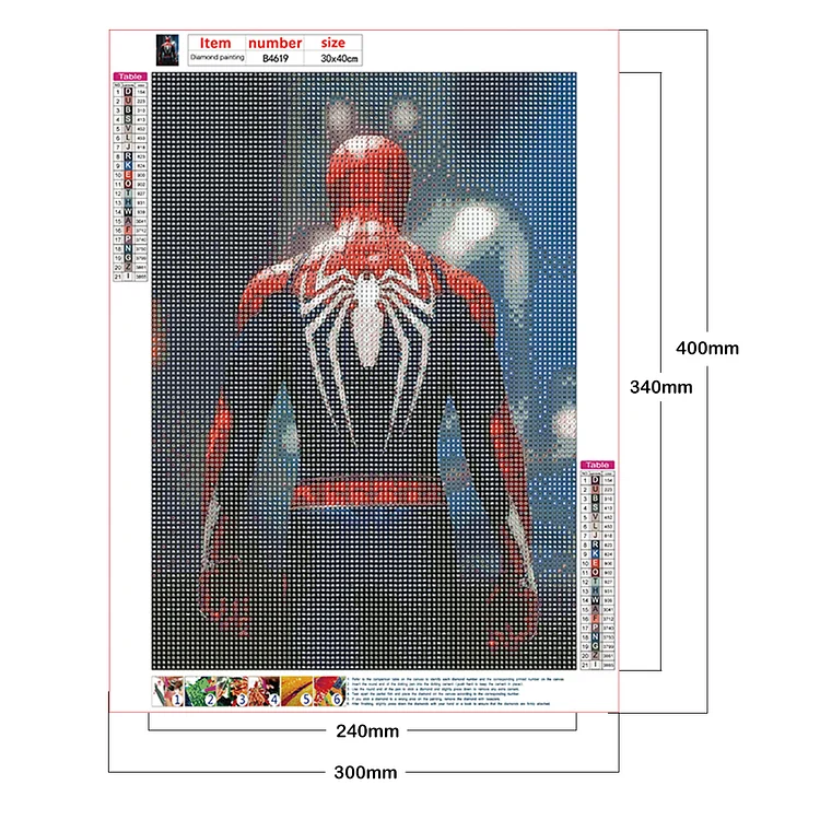 Diamond painting notebook Marvel Spiderman