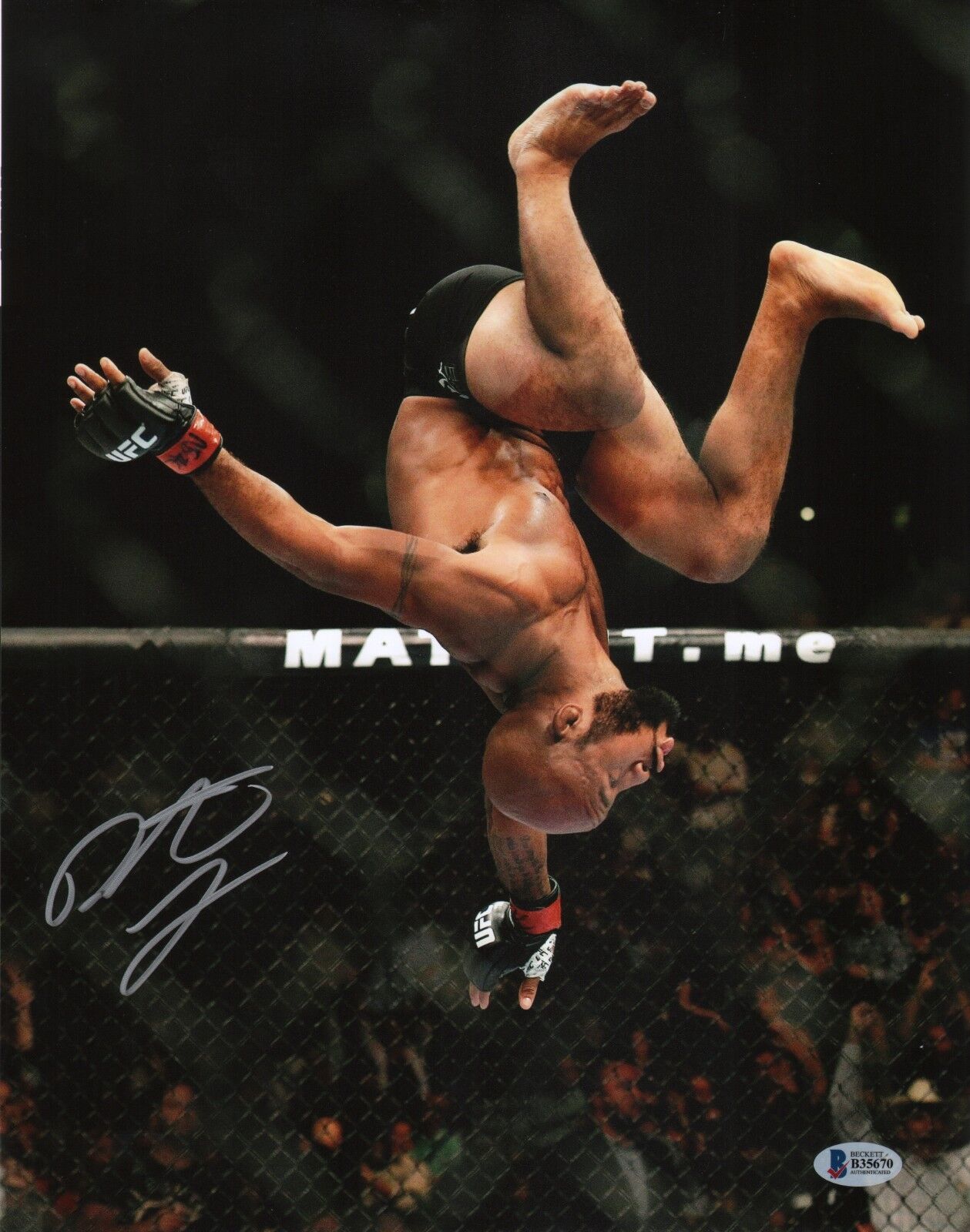 Demetrious Johnson Signed 11x14 Photo Poster painting BAS COA UFC Picture Autograph 197 191 152