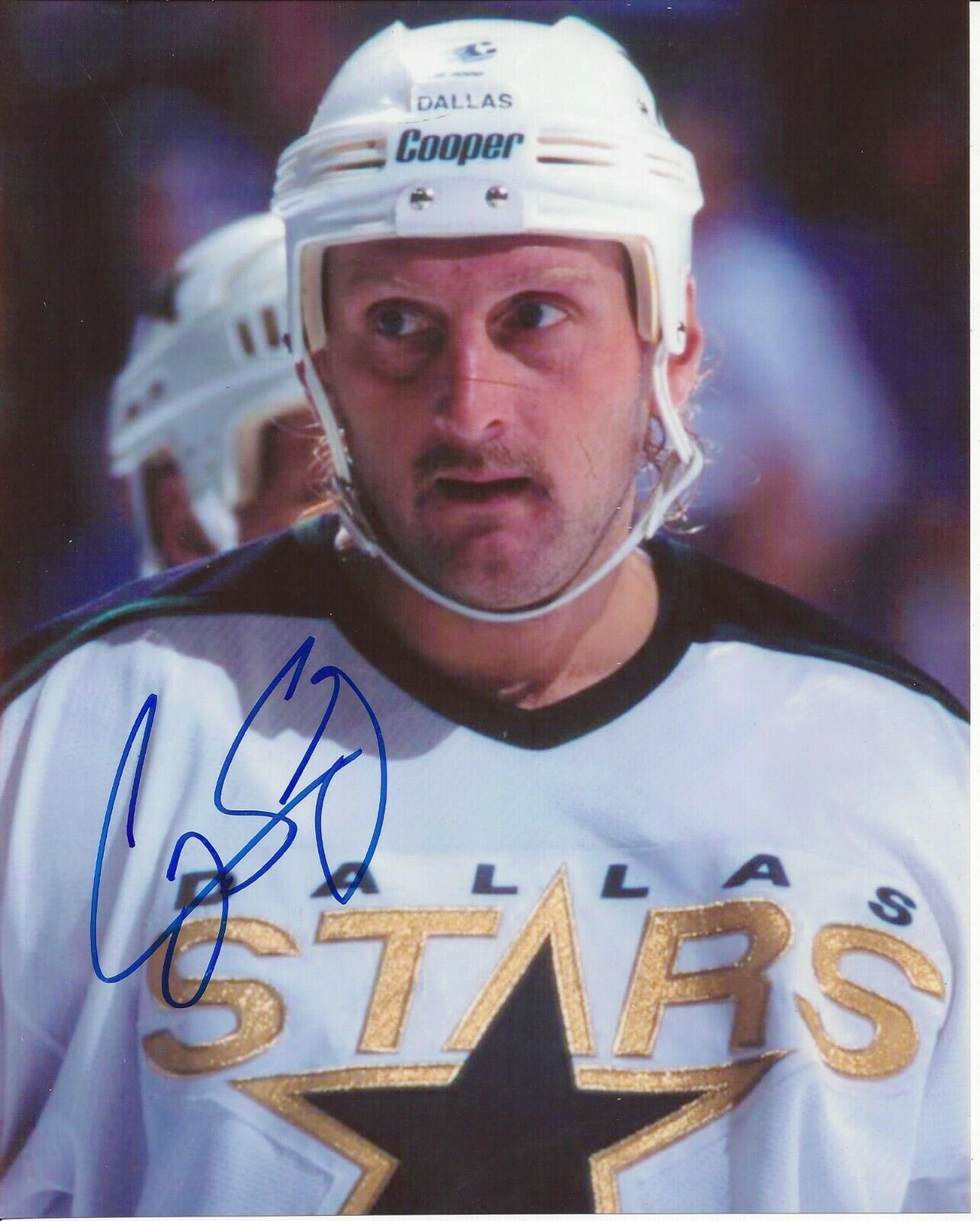 Craig Ludwig Autographed 8x10 Dallas Stars#7