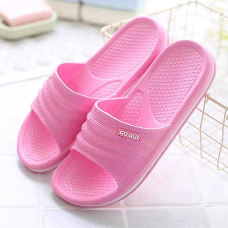 Home Men Slippers Summer Indoor Floor Non-slip Slippers Couple Platform Slippers Women EVA Non-slip Women's and Men'sSlippers