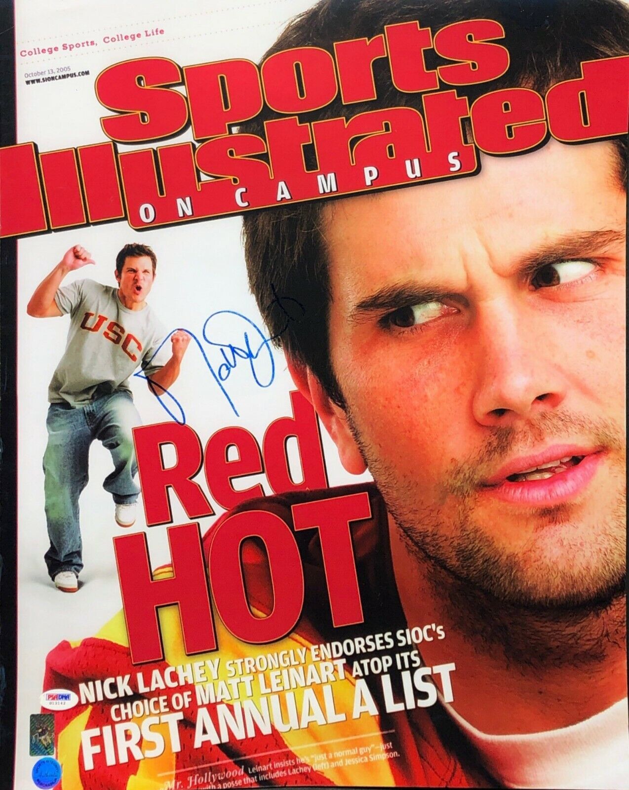 Matt Leinart Signed USC Trojans Football 16x20 Photo Poster painting PSA G13142