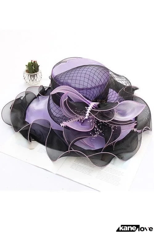 Organza Floral Hat