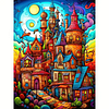 Diamond Painting-DIY Full Round Drill Abstract Street House