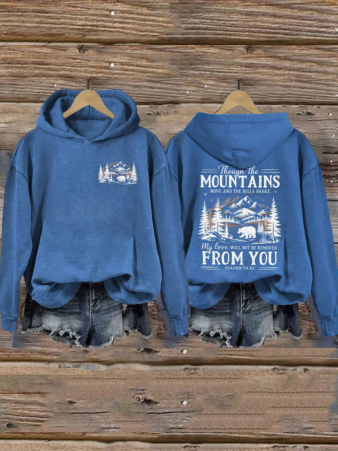 Though The Mountains Move Vintage Hoodie