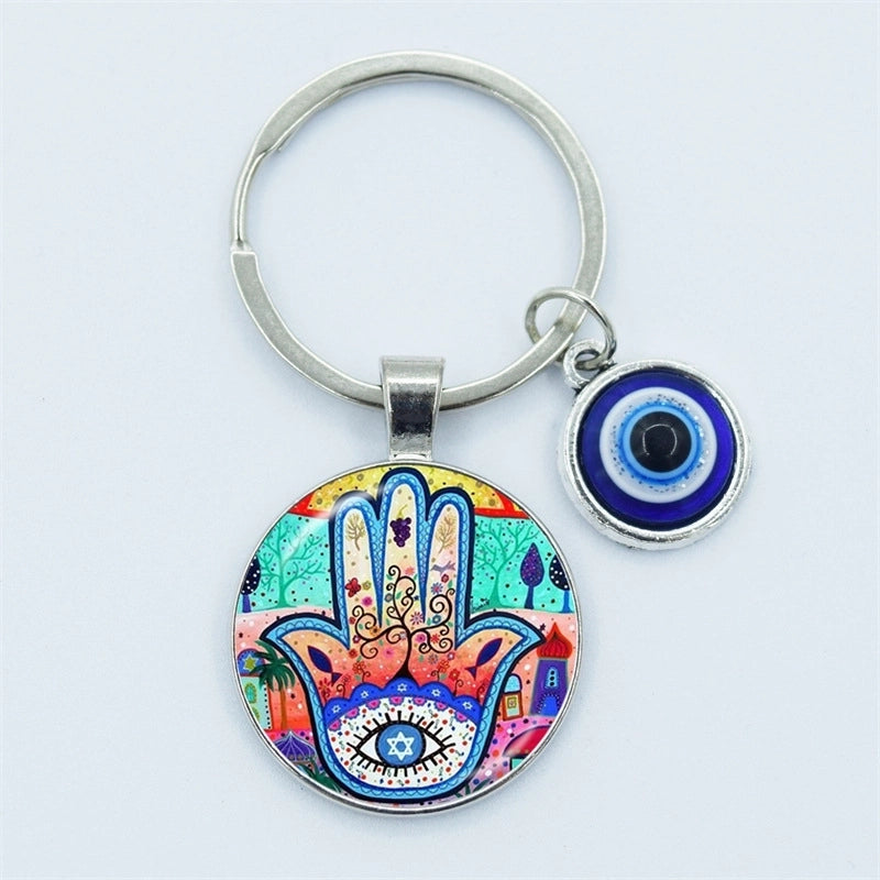 Vintage Style Minimalist Devil’s Eye Zinc Alloy Unisex Bag Pendant Keychain