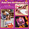 12pcs  Pink Halloween DIY Diamond Painting Greeting Cards with Envelopes