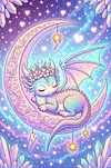 Luxury AB Velvet Diamond Painting Kit - Fantasy Dragon