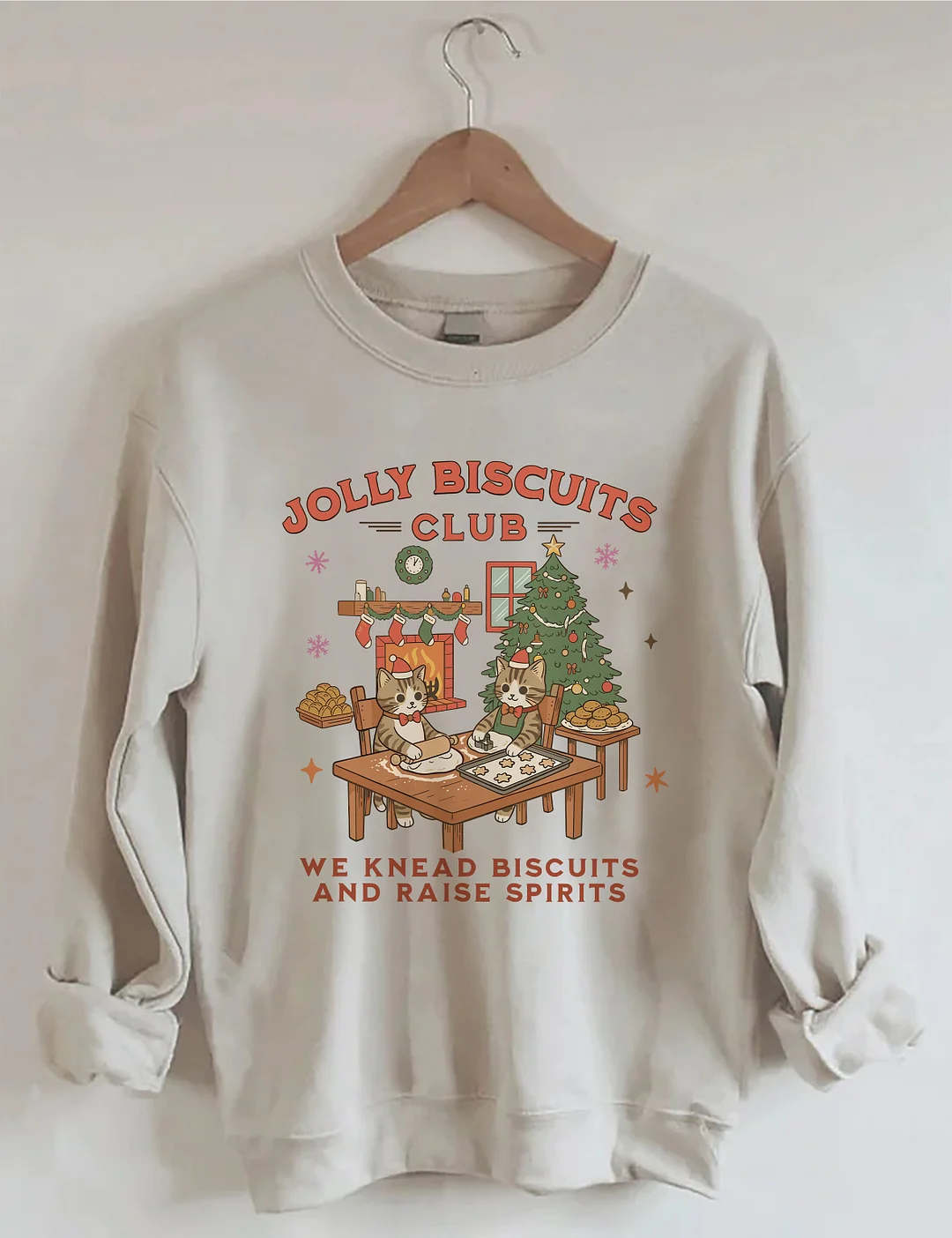 Olly Biscuits Club Cookie Kitchen Christmas Sweatshirt