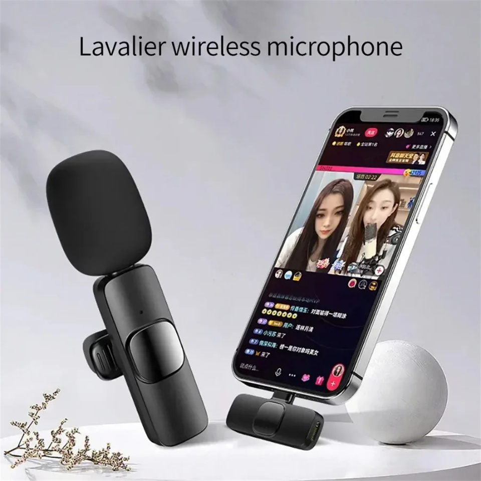 Likron Watches Likron Professional Wireless Lavalier Microphone System - Plug Play Lapel Mic for iPhone