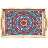 DIY Diamond Painting Decor Wooden Food Tray - Mandala