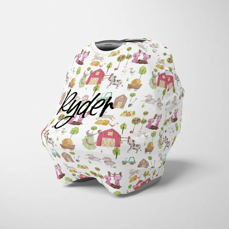 Personalized House Baby Car Seat Canopy| Canopyl159