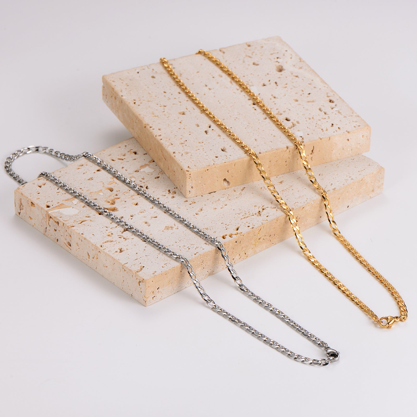 Aml Stainless Steel Nk Chain Hip-Hop Personality Chain Stainless Steel Necklace