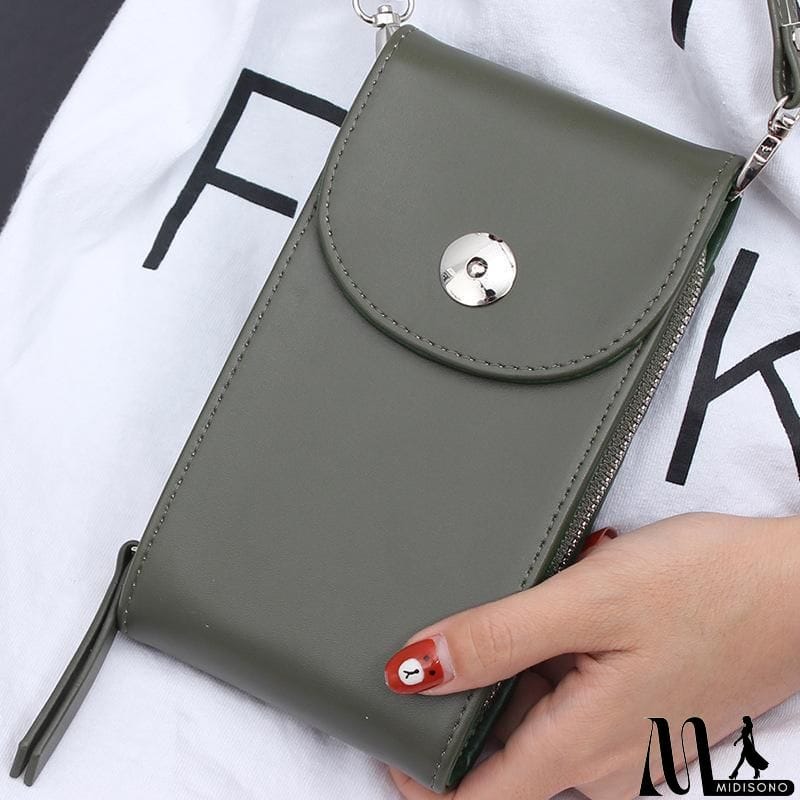 MidiSono - Vintage PU Universal Shoulder Phone Bag