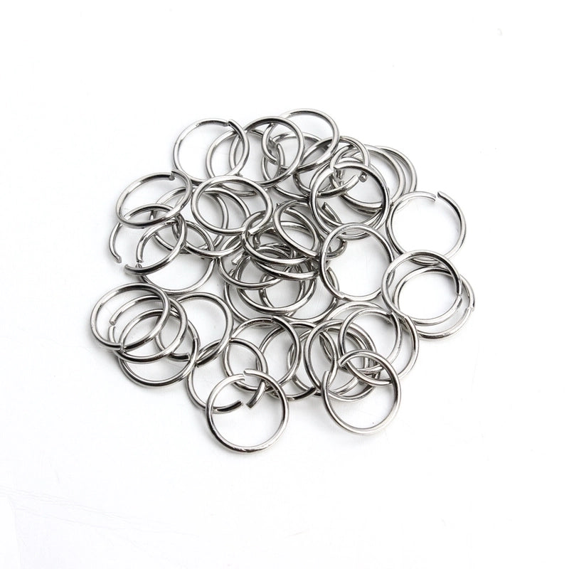 200 Pieces Per Pack Stainless Steel Circle Solid Color Jump Ring Minimalist