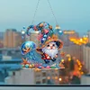 Diamond Painting Acrylic Jellyfish Gnome DIY Diamond Painting Hanging Pendant for Adults