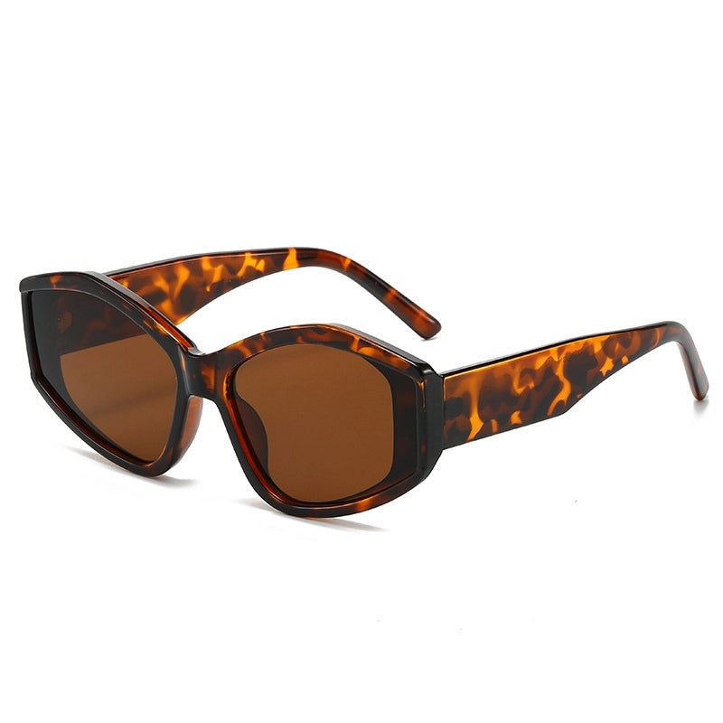 Casual Basic Minimalist Irregular Ac Cat Eye Full Frame Women’s Sunglasses