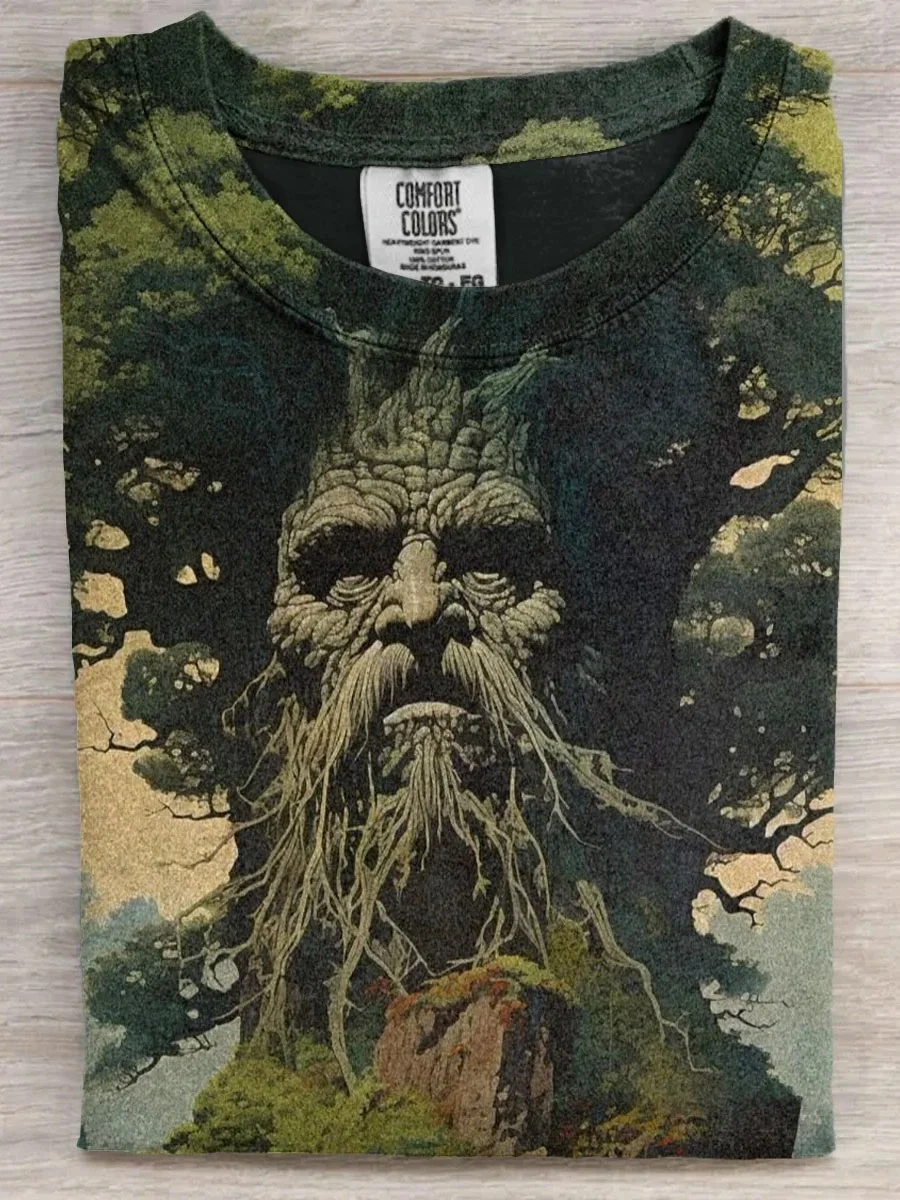 Eagerlys  Vintage Fantacy Art Print T-shirt Eagerlys