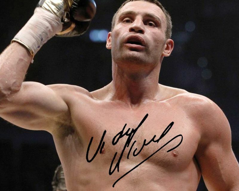 Vitali Klitschko Autograph Signed Photo Poster painting Print