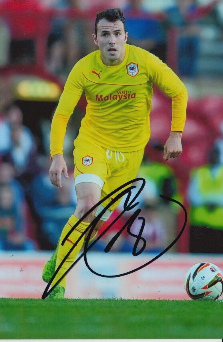 CARDIFF CITY HAND SIGNED JORDON MUTCH 6X4 Photo Poster painting.