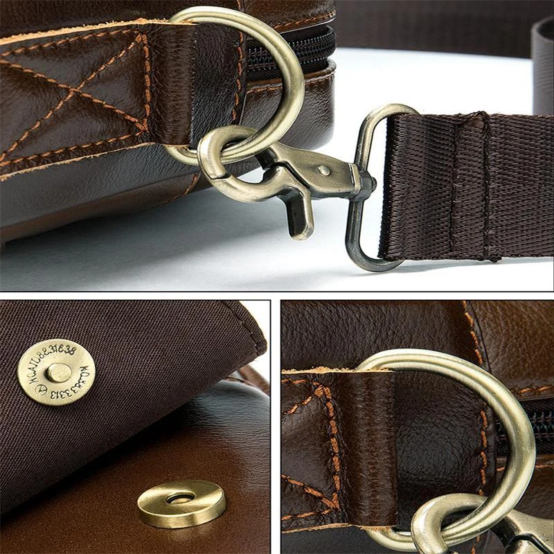 Decent Retro Casual Leather Handbag Solid Color Shoulder Bag Crossbody Bag