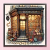 (US Only)Full Embroidery Eco-cotton Thread 11CT Counted Bookshop Cross Stitch Kit 50x50cm