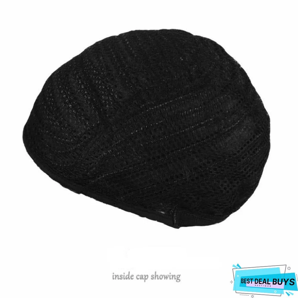 Dyeing Medium Bobo Wig Female Short Straight Hair Black Gradient Wine Red