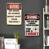 2pcs - Warning - Vintage Metal Signs(12*16Inch) - Warning