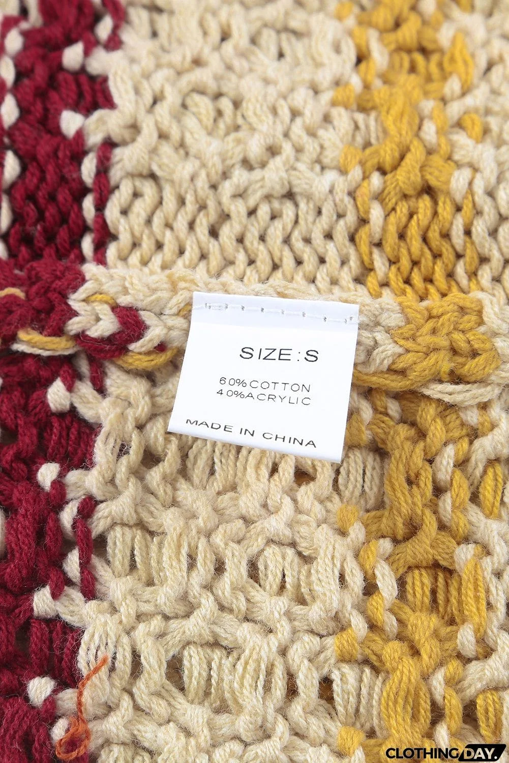 Striped Color Block Textured Knit Pullover Sweater