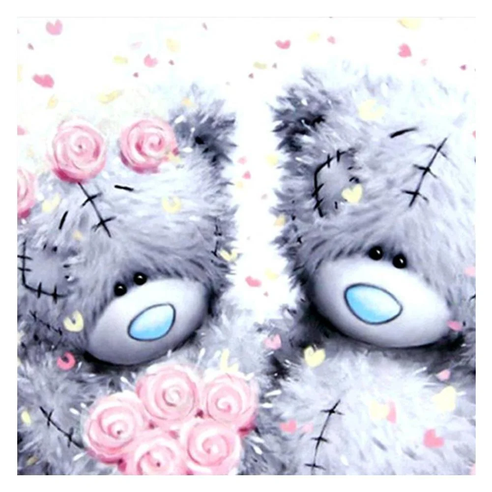 Full Round Diamond Painting Bear Lovers (30*30cm)