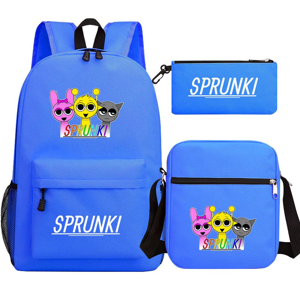 Mayoulove Sprunki Backpack Lightweight Design with Multiple Pockets for School Use-Mayoulove