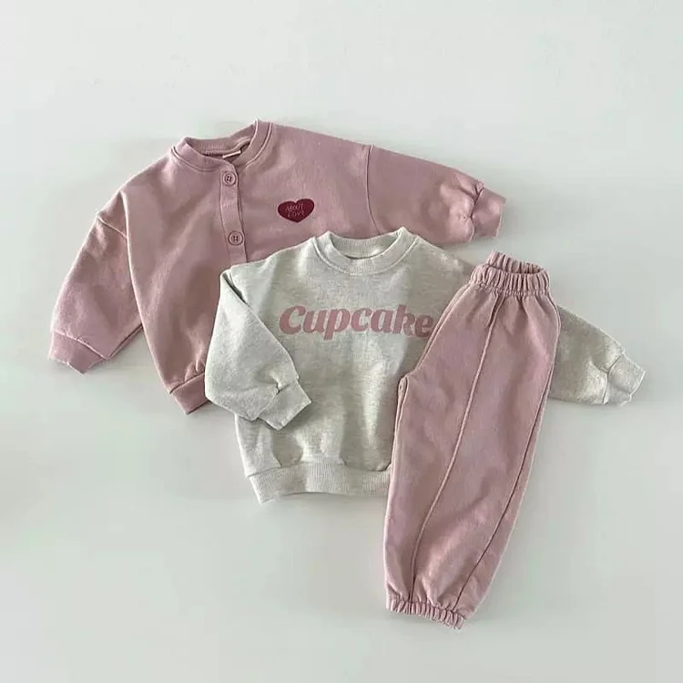 CUPCAKE Baby Slogan Simple Casual Sweatshirt
